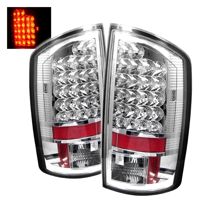 Spyder LED Chrome Tail Lights Dodge Ram 1500 2500 3500 07-08