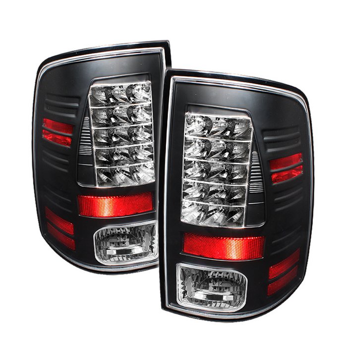 Spyder LED Black Tail Lights Dodge Ram 1500 09-10