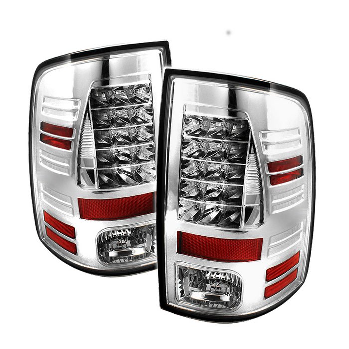 Spyder LED Chrome Tail Lights Dodge Ram 1500 09-10