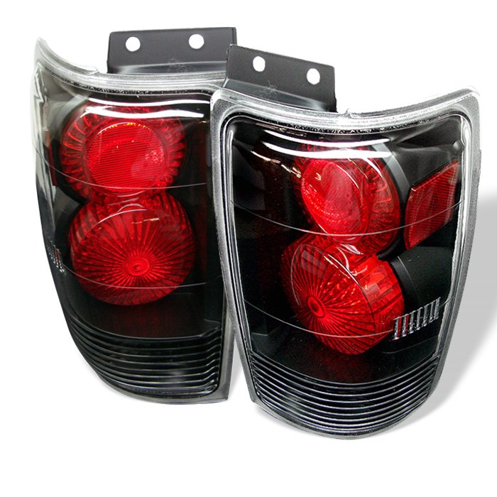 Spyder Altezza Black Tail Lights Ford Expedition 97-02