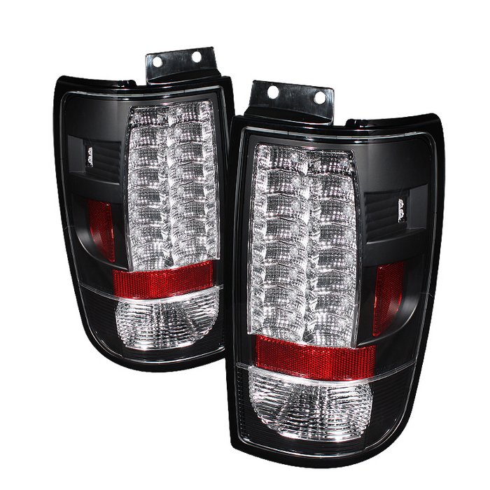 Spyder Version 2 LED Black Tail Lights Ford Expedition 97-02