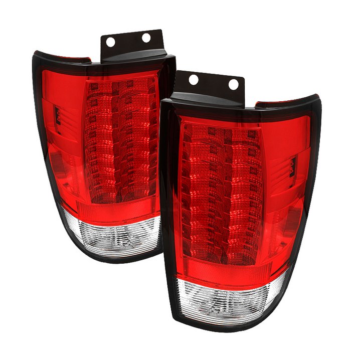 Spyder Version 2 LED Red/Clear Tail Lights Ford Expedition 97-02