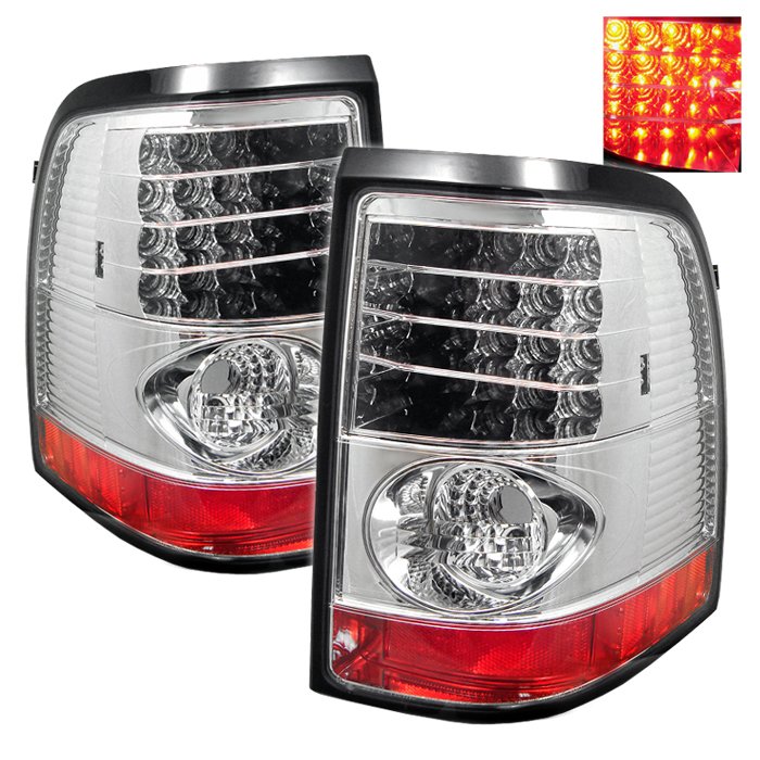 Spyder LED Chrome Tail Lights Ford Explorer 4Dr Except Sport Trac 02-05