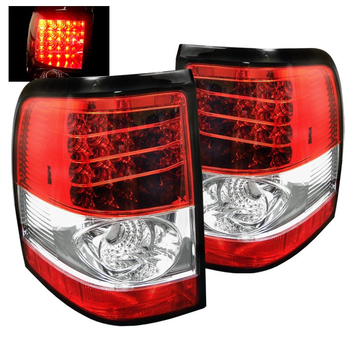 Spyder LED Red/Clear Tail Lights Ford Explorer 4Dr Except Sport Trac 02-05