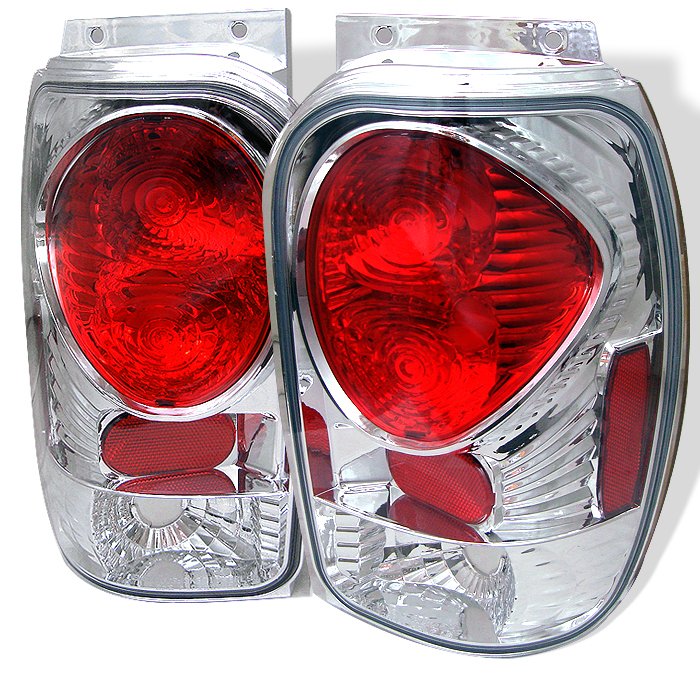 Spyder Altezza Chrome Tail Lights Ford Explorer 98-01 Except 01 Sport & Sport Trac