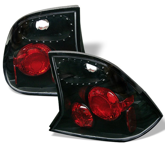 Spyder Altezza Black Tail Lights Ford Focus 4Dr 00-04