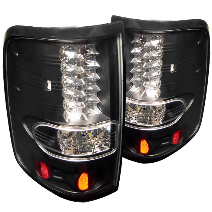 Spyder LED Black Tail Lights Ford F150 Styleside 04-08