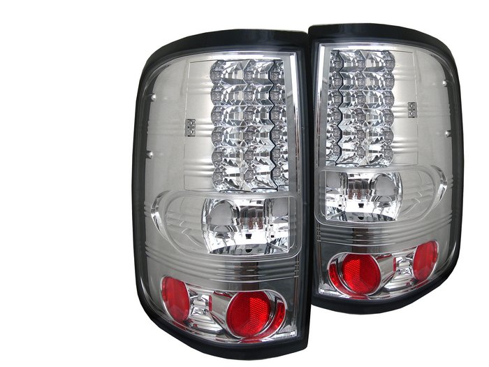 Spyder LED Chrome Tail Lights Ford F150 Styleside 04-08