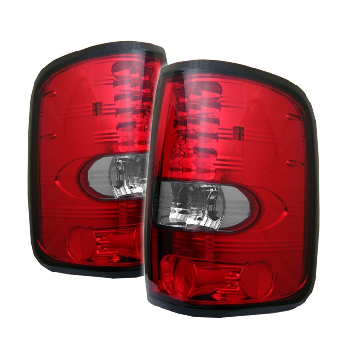 Spyder LED Red/Clear Tail Lights Ford F150 Styleside 04-08