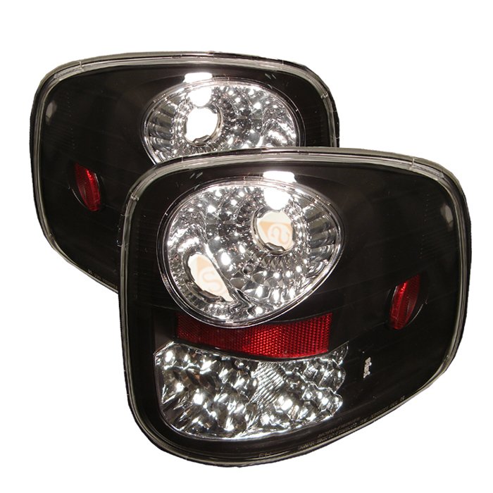 Spyder Altezza Black Tail Lights Ford F150 Flareside 97-00