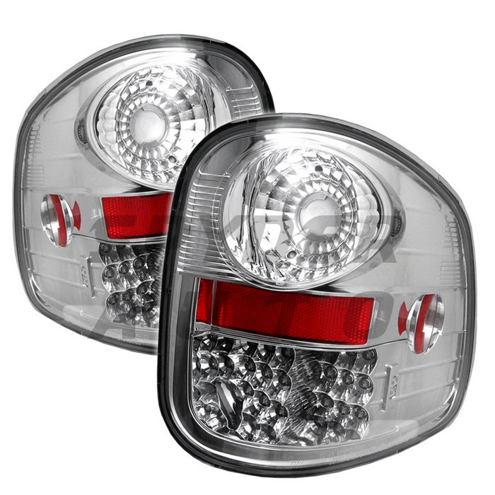 Spyder LED Chrome Tail Lights Ford F150 Flareside 97-03