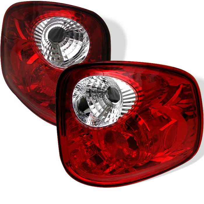 Spyder Altezza Tail Lights All Red Ford F150 Flareside 97-00