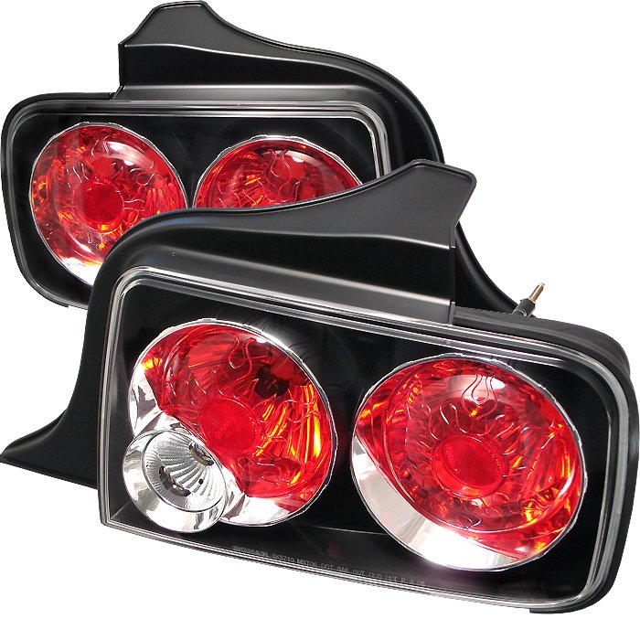 Spyder Altezza Black Tail Lights Ford Mustang 05-09