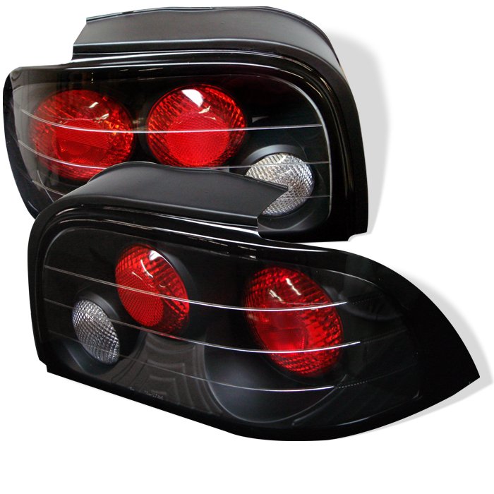 Spyder Altezza Black Tail Lights Ford Mustang 94-95