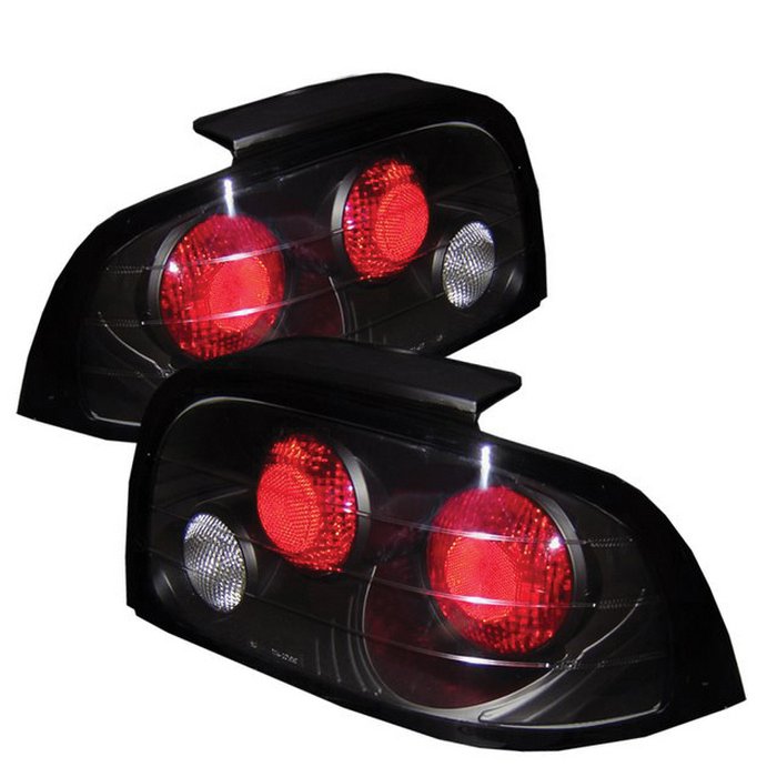 Spyder Altezza Black Tail Lights Ford Mustang 96-98