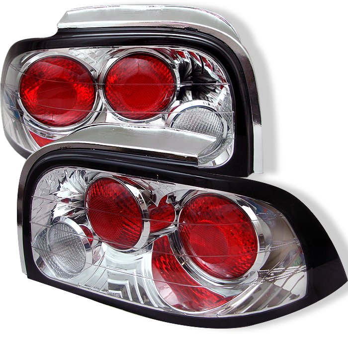 Spyder Altezza Chrome Tail Lights Ford Mustang 96-98
