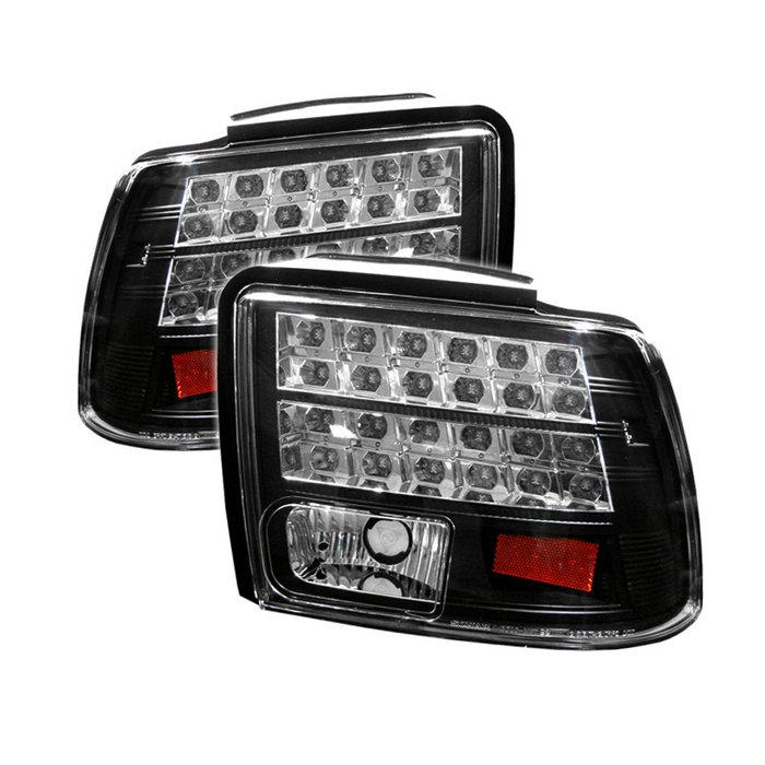 Spyder LED Black Tail Lights Ford Mustang 99-04