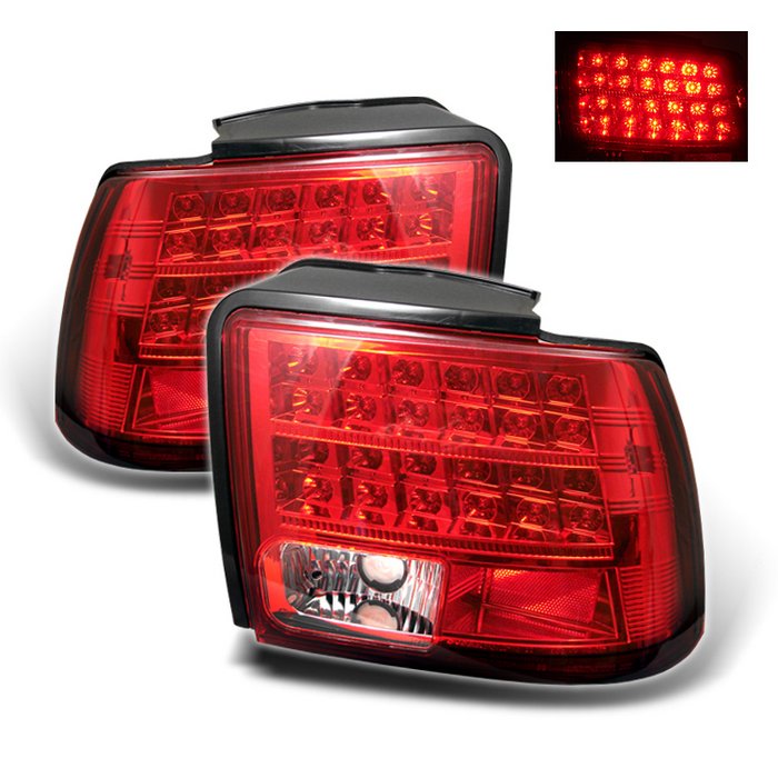 Spyder LED Red/Clear Tail Lights Ford Mustang 99-04