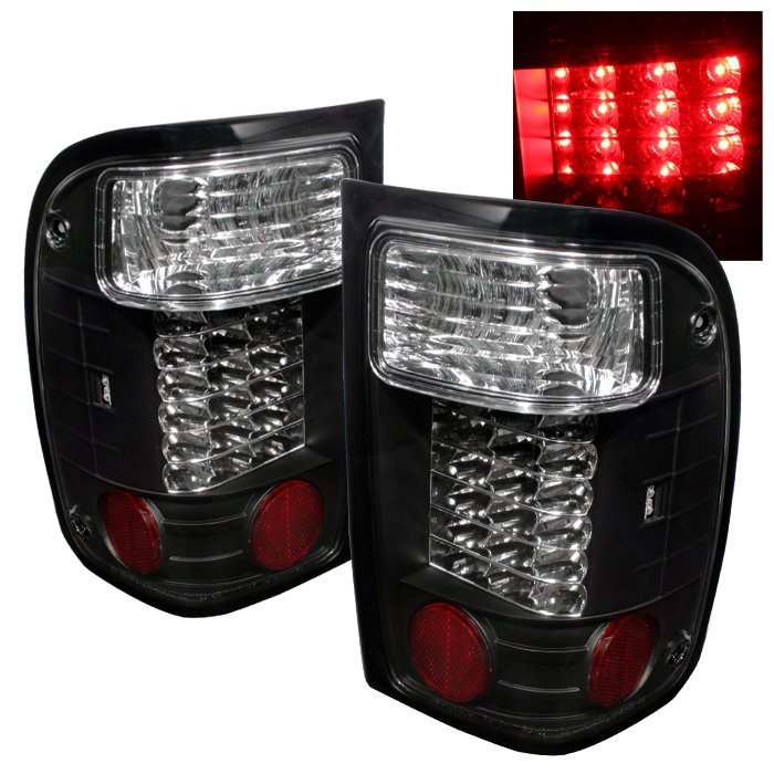 Spyder LED Black Tail Lights Ford Ranger 93-97