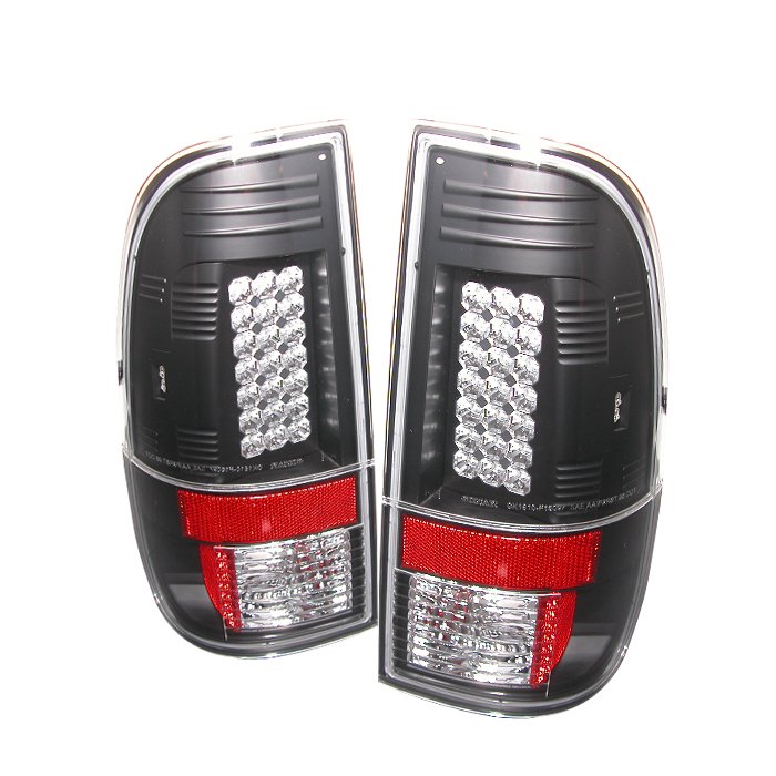 Spyder LED Black Tail Lights Ford F250 350 450 550 Super Duty 08-09