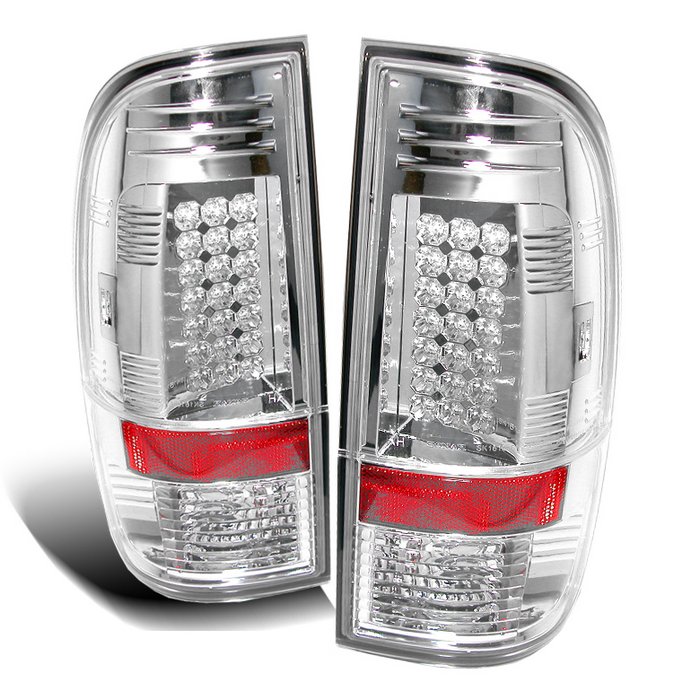 Spyder LED Chrome Tail Lights Ford F250 350 450 550 Super Duty 08-09