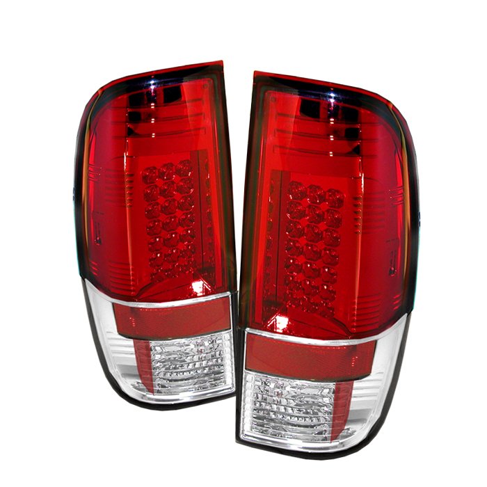 Spyder LED Red/Clear Tail Lights Ford F250 350 450 550 Super Duty 08-09