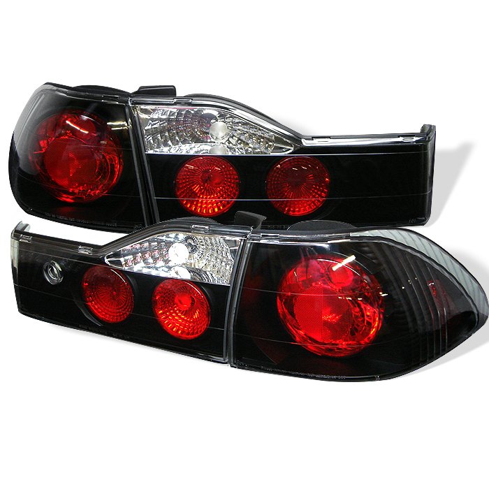 Spyder Altezza Black Tail Lights Honda Accord 4Dr 01-02