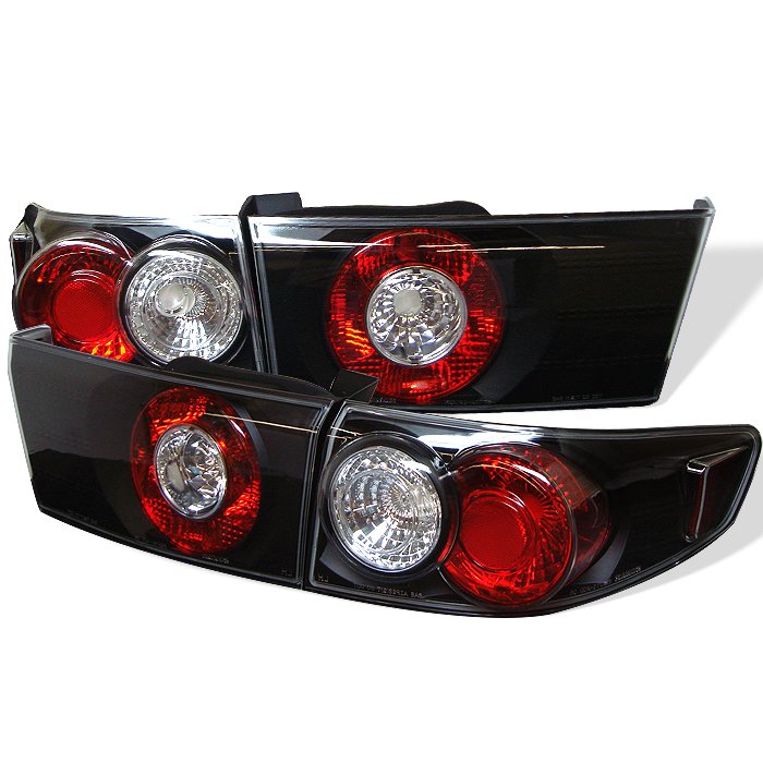 Spyder 4Dr Altezza Black Tail Lights Honda Accord 03-05