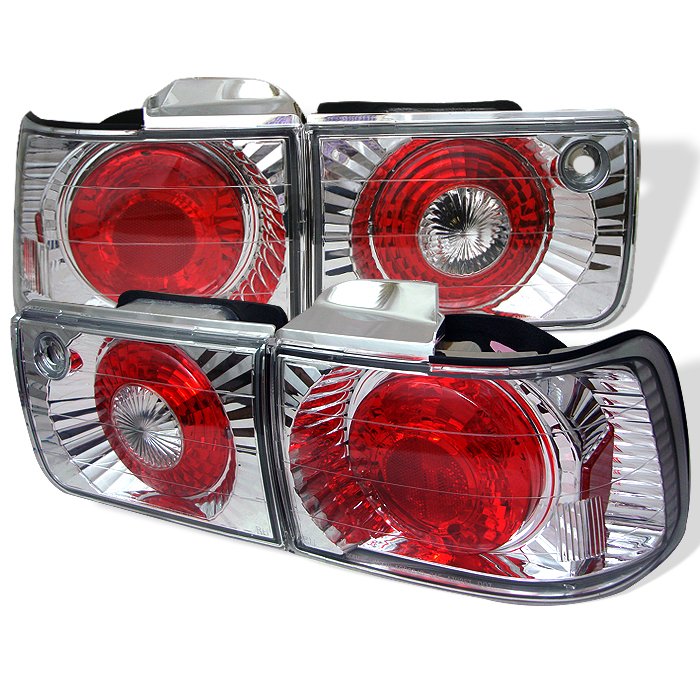 Spyder 4Dr Altezza Chrome Tail Lights Honda Accord 92-93