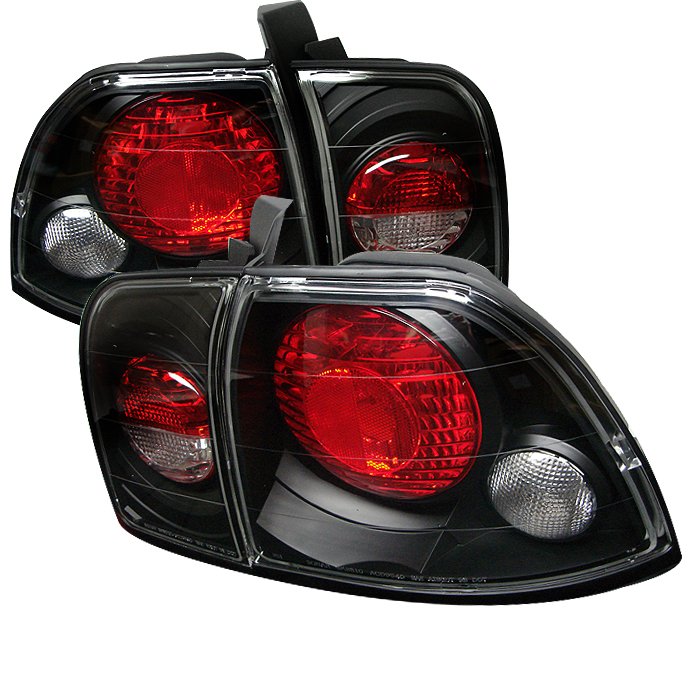 Spyder Altezza Black Tail Lights Honda Accord 96-97