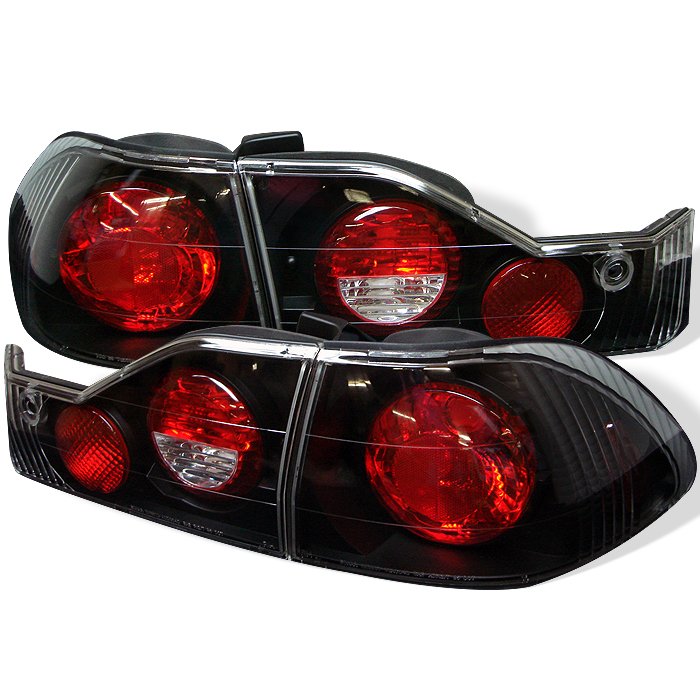 Spyder 4Dr Altezza Black Tail Lights Honda Accord 98-00