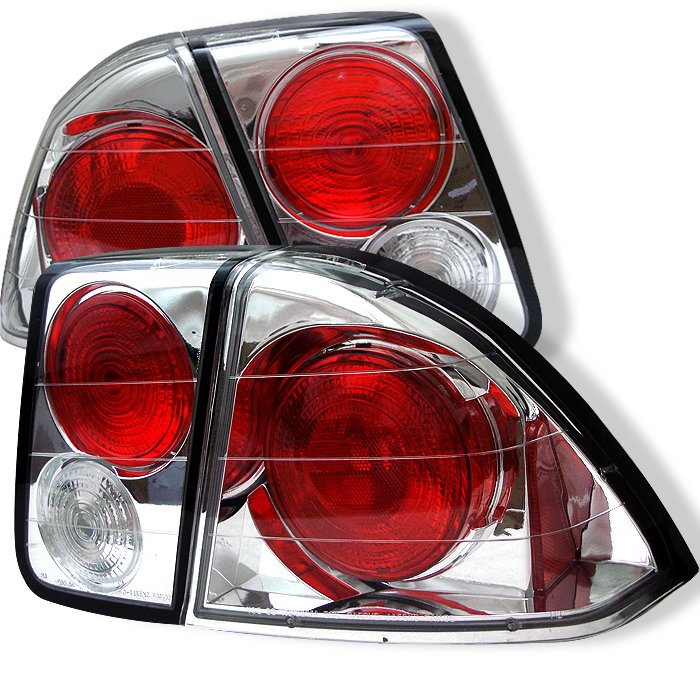 Spyder 4Dr Altezza Chrome Tail Lights Honda Civic 01-05