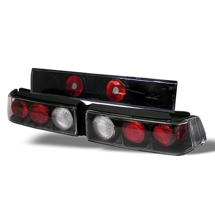 Spyder 3Dr Altezza Black Tail Lights Honda Civic 88-91