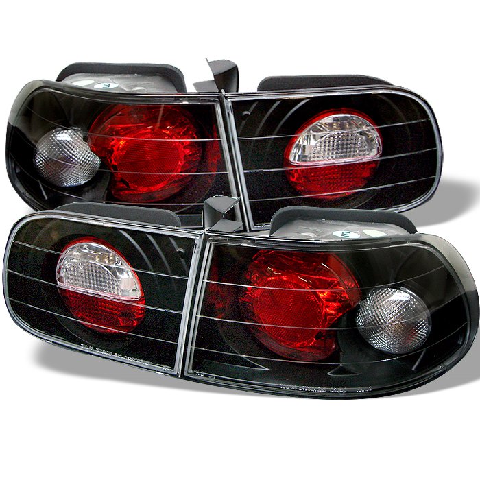 Spyder 3Dr Altezza Black Tail Lights Honda Civic 92-95