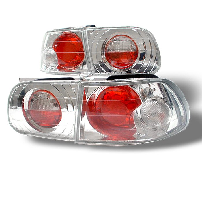 Spyder 3Dr Altezza Chrome Tail Lights Honda Civic 92-95