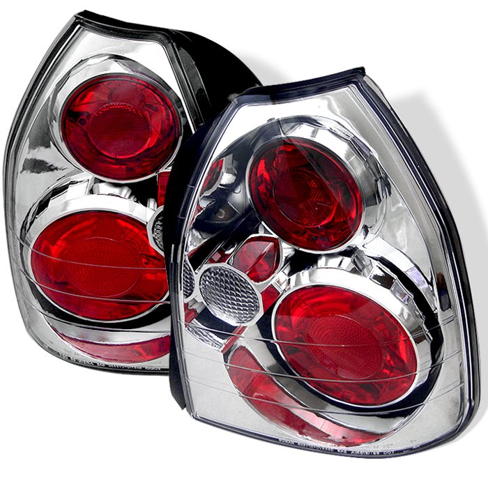 Spyder 3Dr Altezza Chrome Tail Lights Honda Civic 96-00