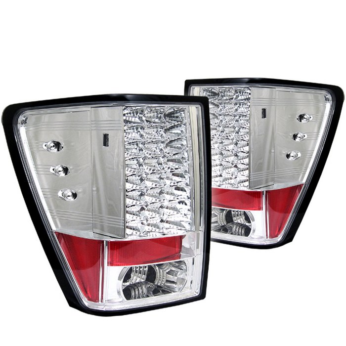 Spyder LED Chrome Tail Lights Jeep Grand Cherokee 05-06