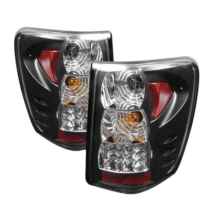 Spyder LED Black Tail Lights Version 2 Jeep Grand Cherokee 99-04