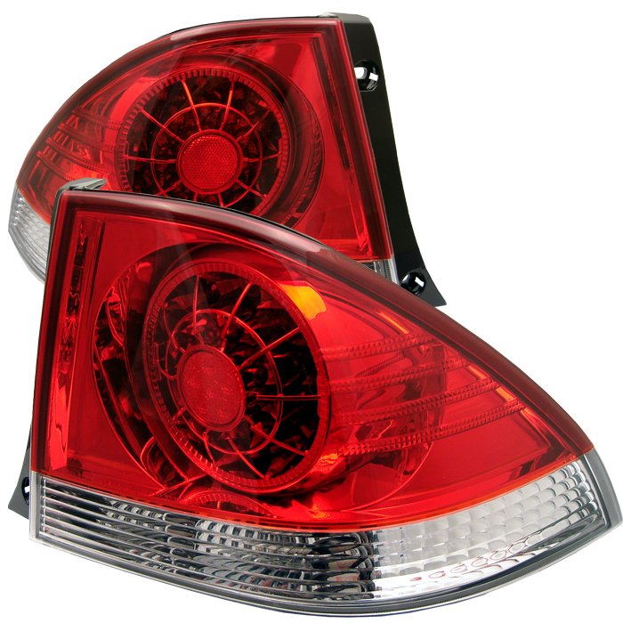 Spyder LED Red/Clear Tail Lights Lexus IS 300 01-03