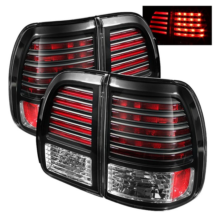 Spyder LED Black Tail Lights Lexus LX470 98-02