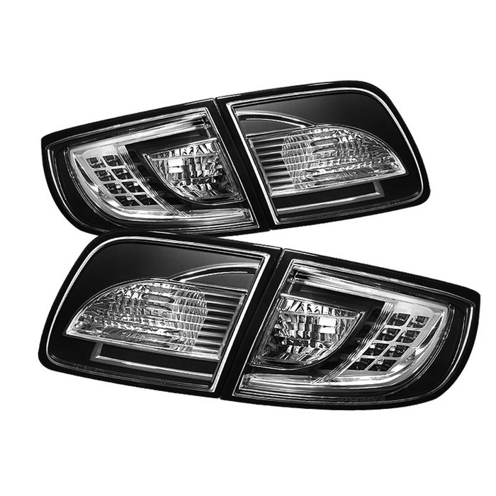 Spyder 4Dr Sedan Non Hatchback LED Black Tail Lights Mazda 3 03-08