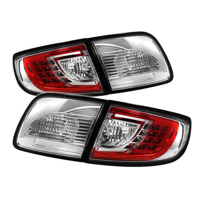 Spyder 4Dr Sedan Non Hatchback LED Red/Clear Tail Lights Mazda 3 03-08