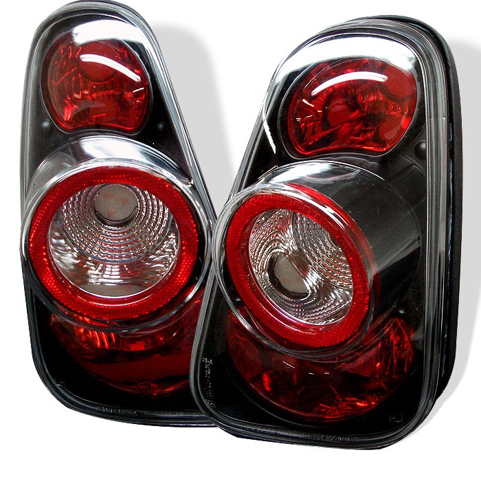 Spyder Altezza Black Tail Lights Mini Cooper 02-05