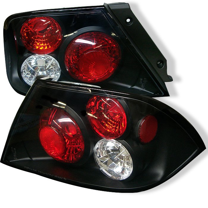 Spyder Altezza Black Tail Lights Mitsubishi Lancer 02-03