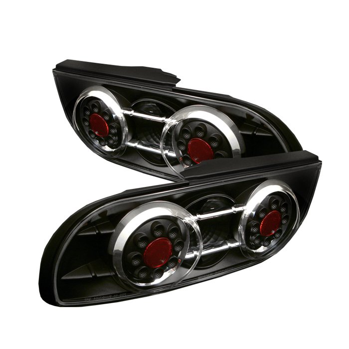 Spyder Hatchback LED Black Tail Lights Nissan 240Sx 89-94