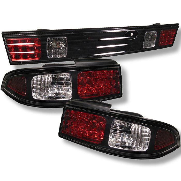 Spyder LED Black Tail Lights Nissan 240Sx 95-98