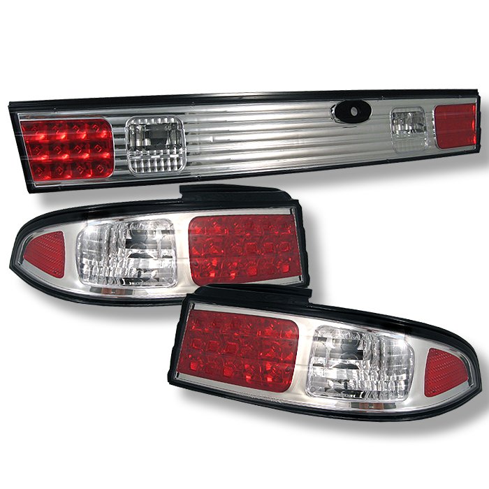 Spyder LED Chrome Tail Lights Nissan 240Sx 95-98