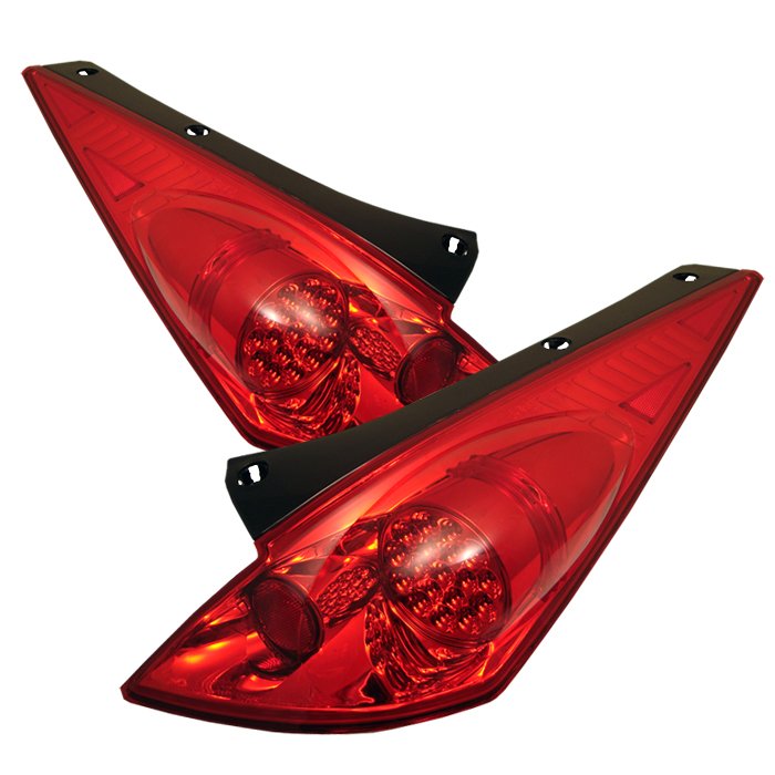 Spyder LED Red/Clear Tail Lights Nissan 350Z 02-05