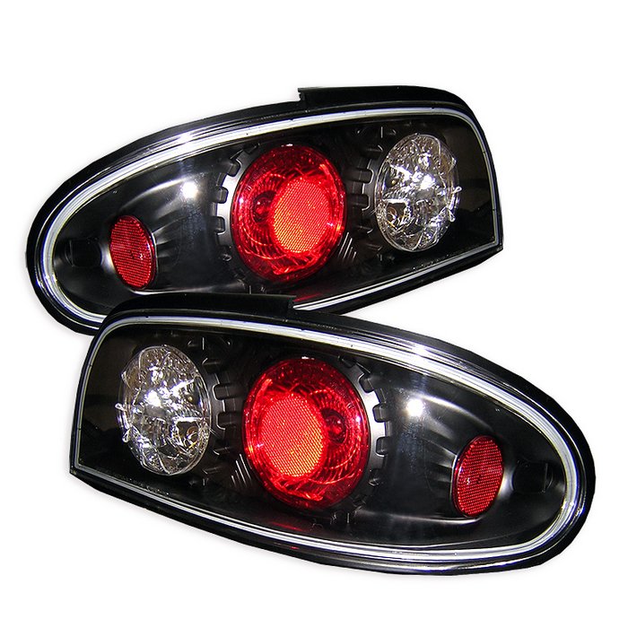 Spyder Altezza Black Tail Lights Nissan Altima 93-97