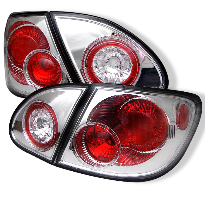 Spyder Altezza Chrome Tail Lights Toyota Corolla 03-06